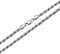 PDTJMTG 925 Sterling Silver Rope Chain 1.5MM, 2MM, 3MM, 3.5MM Diamond Cut Braided Silver Rope Chain Necklace Gift for Men Women (Width: 2mm, 60cm)