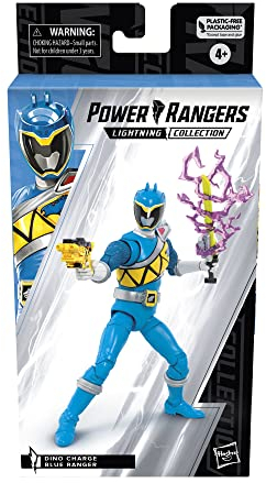 Power Rangers Lightning Collection Dino Charge Blauer Ranger, 15 cm große Action-Figur, Multi