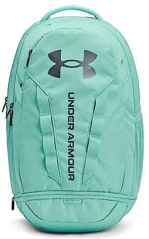 Under Armour Hustle 5.0 Backpack, (361) Neo Turquoise/Neo Turquoise/Metallic Green Grit, One Size Fits All