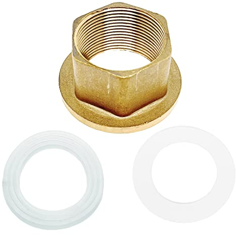 1 Set Messing-Kontermuttern an Wasserhahn, für die Installation von Waschbeckenarmaturen, Küchenspüle (Nr. 4)