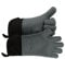 GEEKHOM BBQ Gloves, Grilling Gloves Heat Resistant Oven Gloves, Kitchen Silicone Oven Mitts, Long Waterproof Non-Slip Pot Holder for Barbecue, Cooking, Baking(XL, Grey)