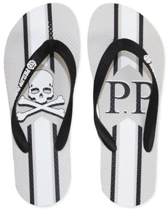PHILIPP PLEIN BRD_90394 Flip-Flops, grau, 38/39 EU