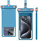 wellhouse Wasserdichte Handytasche/Handyhülle für iPhone 15, 14, 13, 12 Pro Max, XS, Samsung, IPX8, 3D, Strand-Essentials (Blau, 1er-Pack, 0 Zoll (20,3 cm)