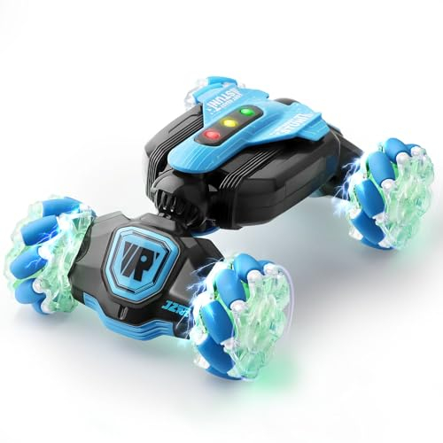 FEIMUOSI Macchina Telecomandata Per Bambini Auto da Drift: 2.4Ghz RC Stunt Car con telecomando di rilevamento dei gesti Rotazione su due lati 360° Off-Road Vehicle Regalo per bambini di 6-12 anni