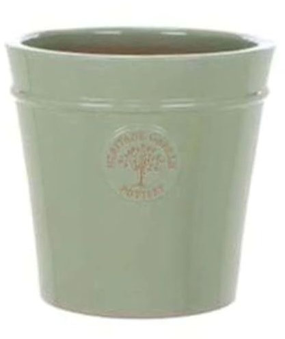 Woodlodge 20cm Mint Green Glazed Heritage Pot