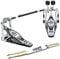 Tama HP200PTW Iron Cobra Power Glide 200 Serie Doppelfußmaschine + keepdrum Drumsticks 1 Paar