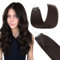 GOO GOO Microring Extensions Echthaar, Haarverlängerungen mit Micro Loop, 40cm 50g 1g/Strand Extensions Echthaar Microring, Cold Fusion Micro Bead, 2A Hellbraun