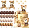 JeVenis Brown Baby Dusche Kuchen Dekoration Teddybär Kuchen Topper Geschlecht Enthüllen Kuchen Dekoration Bär Baby Dusche Party Supplies Teddybär Dekoration