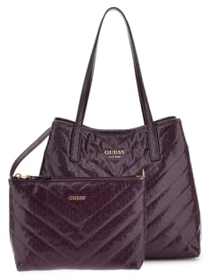 GUESS Vikky Tote, Borsa Donna, Grigio, Unica