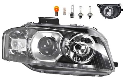 Johns, Scheinwerfer-Xenon-Front-passend-fuer-Audi-A3-8P-05-2003-07-2008-D2S-H7-Rechts-Nebelscheinwerfer-Leuchtmittel