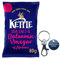 Kettle Potato Crisps 12X80g Full Box with Key Ring (Sea Salt and Balsamic Vinegar 12x80g)