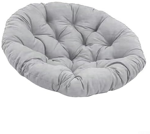 HpLive 50x50cm Kissen Sitzauflage Schwingsessel Rundes Dicke Stuhlkissen Bequem Weich Sitzkissen Hängesessel, Terrassensitzkissen Stuhlkissen(hellgrau)