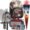 Generisch Football - Fussball - Spirit Vario Schulranzen-Set 8tlg. mit Sporttasche und Schultüte - Trinkflasche Gratis (Soccer Boys, Sporttasche Rot)
