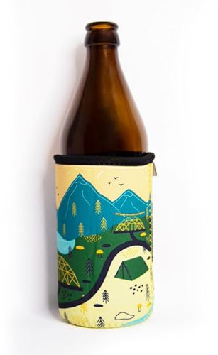 Bäng Läng Flaschenkühler für Bierflaschen und Dosen – (0,5l) – Langhaltende Kühle, Hipster Glamping 1stk.