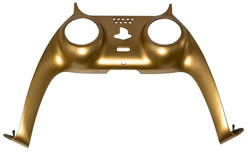 SHADOW BOOLT Handbemalte dekorative Zierleiste, kompatibel mit PS5-Controller, DIY-Ersatz-Clip-Shell, benutzerdefinierte Platten, kompatibel mit PS5-Controller mit Akzentringen (Gold)