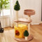 EKDJSN Cat Tree, with a Fun Cherry Lookout, Curved Platform, Round Extra-large Nest, Three Thickened Sisal Columns, Easy to Assemble, Pink/Yellow(Yellow)