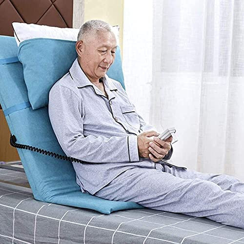 XFQZJG Comfy Backrest Support, Adjustable Back Rest Sit Up or Reclined Position, Includes Head Pillow, Read, Eat, Watch TV In Bed, for Eldery, Disabled, & Injured