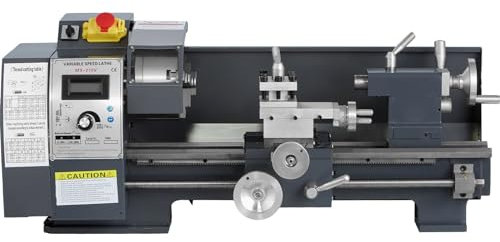 Furvveerr Metalldrehmaschine 8''X16'' Mini-Tisch-Metalldrehmaschine 1100W Drehmaschine Tischdrehmaschine Bürstenlose Drehmaschine Variable Drehzahl 0-2250 RPM für Metallbearbeitung Metal Lathe