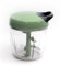 HILLBUY-Picadora manual de cuerda, Picadora de verduras manual, 5 cuchillas, Desmontable, Picadora de alimentos, Triturador de Vegetais, ideal camping. (Verde)