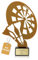 pokal-fabrik.de - Goldener Dart Pokal 21 cm aus Metall mit Gravur - Geschenk-Trophäe mit Dartscheibe und Dartpfeil-Silhouette & Steinsockel - Personalisiertes Geschenk - Wanderpokal Dart Zubehör