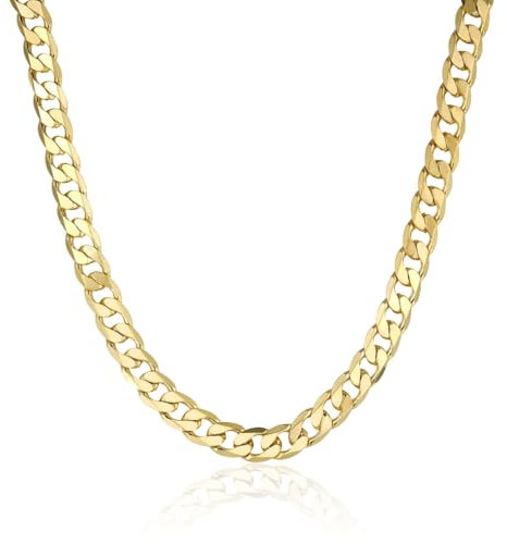 9mm Gold Heavy Cuban Chain Necklace, 24-Inch, 68g, Gold Plated - Bling King London