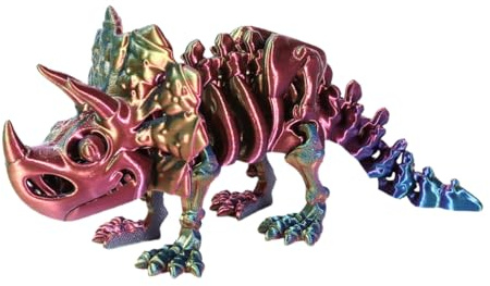 Dinosaurier-Figur, 3D-Druck, Dinosaurier-Spielzeug, 3D-Druck, Angst, flexibel, Gelenk, Spielzeug, Drache, bewegliche Bewegung, Objektfigur, Tisch, SUA Mini-Druck – Arti