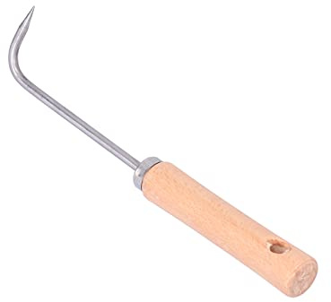 Glomora Single Claw Wurzelhaken Wurzel Pick Rake Bonsai -Werkzeug, Griff Unkrebsbodenlösen -Werkzeug für Gartenstour -Landschaft zum Graben, Unkraut, Lockerung