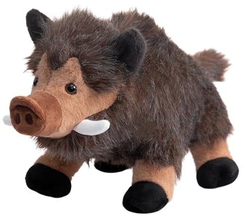 BEJOY Wildschwein Plüschtier Simuliertes Stofftier, Weiches Wildschwein | Stofftier für Kinder Kuscheliges, Spielzeug für Tierliebhaber Geburtstags Geschenk