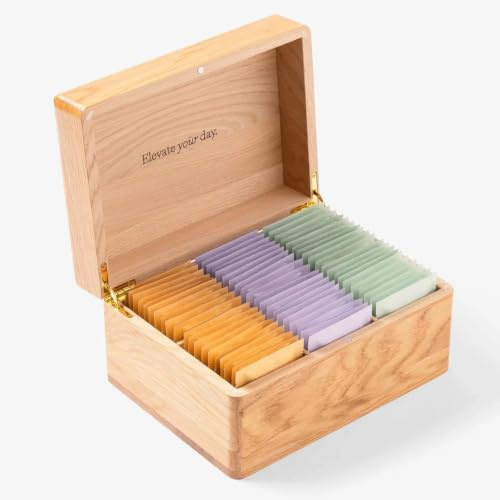 London Nootropics Adaptogenic Coffee Presentation Box - 60 Sachets | Beautifully crafted with premium European oak, 60 sachets of best-in-class adaptogenic coffee for focus, balance, and energy.