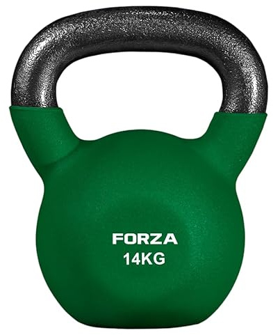 METIS Neoprene Kettlebells [4-28kg] | Exercise Equipment For Home Training & Gym Fitness – Heavy Lifting Kettlebell Weights | Cast Iron Kettlebell (14kg)