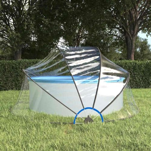 Lumanois Dôme de Piscine Rond 315x158 cm PVC Piscine & Spa Transparent,93812