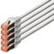 DIGITUS Câble LAN Cat 6-10m - 5 pièces - RJ45 Câble réseau - S/FTP Blindé - Compatible Cat 6A & Cat 7 - Gris