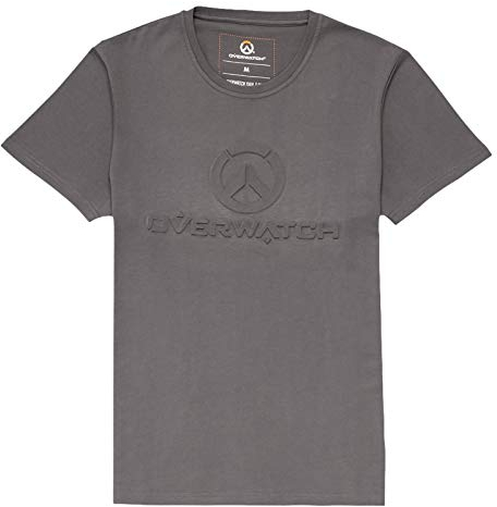 Overwatch Herren T-Shirt 3D Logo grau - S