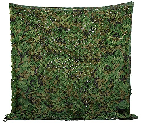 Velity Tarnnetz, Army Tarnnetz Jagd Netz Sonnenschutz Camouflage Netz, für Camping Waldlandschaft Garten Party Dekorationen (Woodland, 3 x 3)
