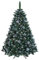 CHRISTMAS TREE New Boxed Traditional Forest Green Luxury TREE (Snow-covered, 250 cm)