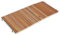 Castelmerlino Tapis de bain enroulable en bois de mélèze naturel profil semi-rond 45x101 cm