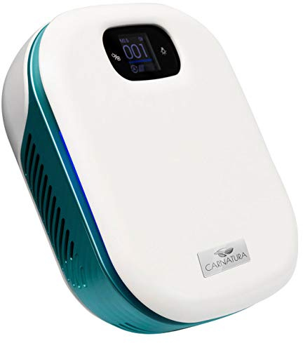 CARNATURA Pure Air Luftreiniger Hybrid – mobiler Autoluftreiniger Raumluftreiniger mit 5-lagigen Hepa Filter (H13) und Luftqualitätsanzeige via LED-Screen