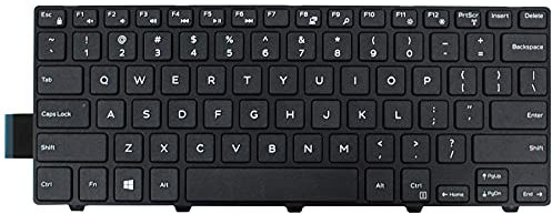 US Replacement Keyboard for Dell Inspiron or Vostro 14 5000 5442 5443 5446 5447 5457 5458 5459 / Dell Latitude 3450 3460 3470 3480 3488 Dell Inspiron or Vostro 14 3000 ect.Laptop (No Backlight)