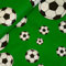 11,90 /m Stoff Fußball | Baumwollstoff zum Nähen | Meterware Fußballmuster (grün)