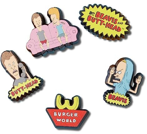 Crocs Unisex-Charm-Anhänger Beavis und Butthead, mehrfarbig, Einheitsgröße, mehrfarbig, Einheitsgröße