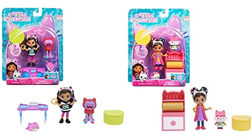 Gabby‘s Dollhouse Cat-tivity Set, Kitty Karaoke Party - Musik Set mit Gabby und DJ Katzenminze, geeignet für Kinder ab 3 Jahren & Gabby’s Dollhouse Cat-tivity Set,ab 3 Jahren