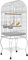 PawHut Jaula de Pájaros con Ruedas Jaula de Aves Exterior con Bandeja Extraíble Rejilla 2 Cuencos de Acero Inoxidable Estante y Percha para Periquitos 51x51x153 cm Blanco