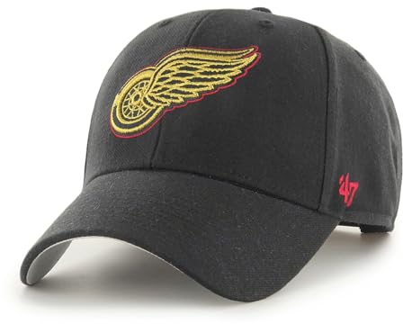'47 Detroit Red Wings NHL Metallic Most Value P. Schwarz Verstellbare Snapback Cap One-Size