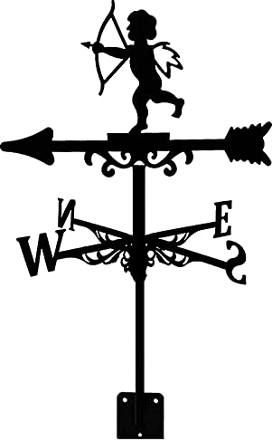 Wetterfahne Aus Edelstahl Für Den Garten, Retro-Windrichtungsanzeiger, Kreativer Gartenstecker, Windfahne, Wetterhahn Für Hofkuppeln, Bauernhof, Schuppen, Dekoration