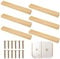 6 Piezas Tiradores de Madera para Muebles, 160mm, Con Tornillos, para Armarios, Cocina, Puerta, Cajón