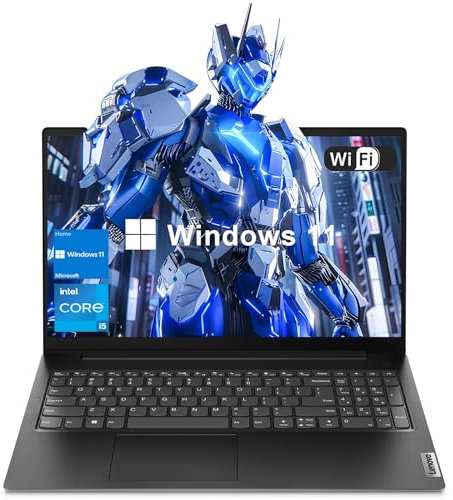 Lenovo V15 Gen 4 Laptop, 15.6 FHD Display, Intel Core i5-13420H, 16GB RAM, 512GB SSD, HDMI, RJ45, Numeric Keypad, Webcam, Wi-Fi, Windows 11 Home, Black