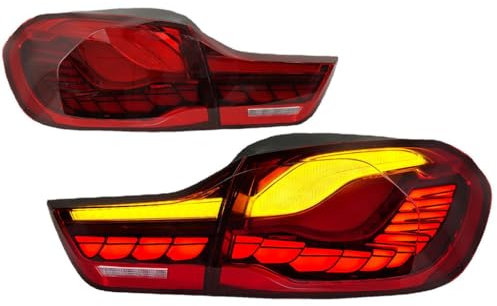 Auto Rücklicht Komplettsets für BMW Series4 GTS F32 F36 2013-2019,Wasserdichte KFZ Heckleuchte Linke Rechte Rücklichter Rückleuchten für Anhänger