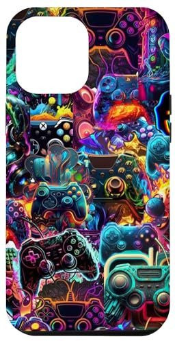 iPhone 12 Pro Max Gamer Aesthetic Graphic Gaming Video Games Boys Teens Summer Case