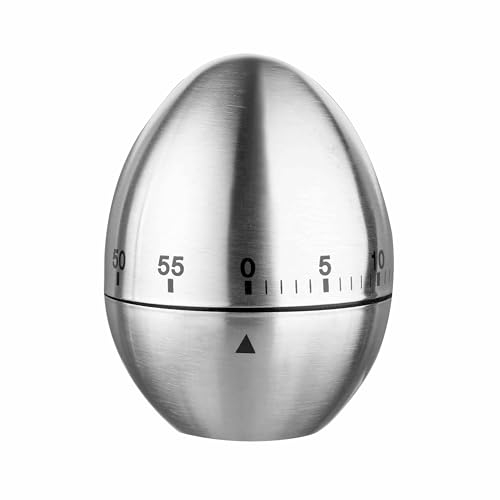 Temporizador de Cocina, Alarma Fuerte Giratoria Mecánica Forma de Huevo, Temporizador Multifunción Timer en Niños para Estudiar, Trabajar, Hacer Ejercicio (Modelo B)