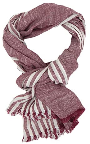 Ella Jonte Herrenschal gestreift Blau Rot oder Grau Weiß Baumwolle